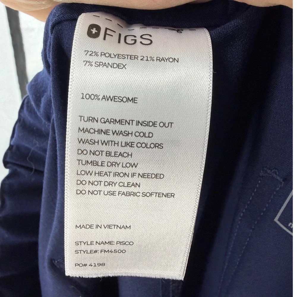 FIGS Pisco Scrub Pants Mens XL Navy Blue Technical Collection FM4500 Drawstring
